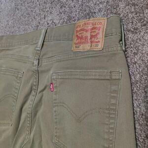Levi's 513 Slim Straight Jeans Men's 32 x 29 Beige / Tan / Khaki Red Tab